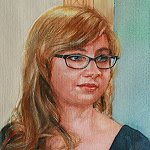 12-03-01 Selina Pohley Portrait gemalt in Aquarell  von Gunter KaufmannIMG_7781 150x150
