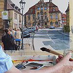 13-08-10 Ellingen, Aquarell von Gunter Kaufmann P8100008 150x150- Kopie