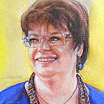 12-05-28 Claudia Aquarell Portrait von Gunter Kaufmann berühmte Portraits P5280014 150x150